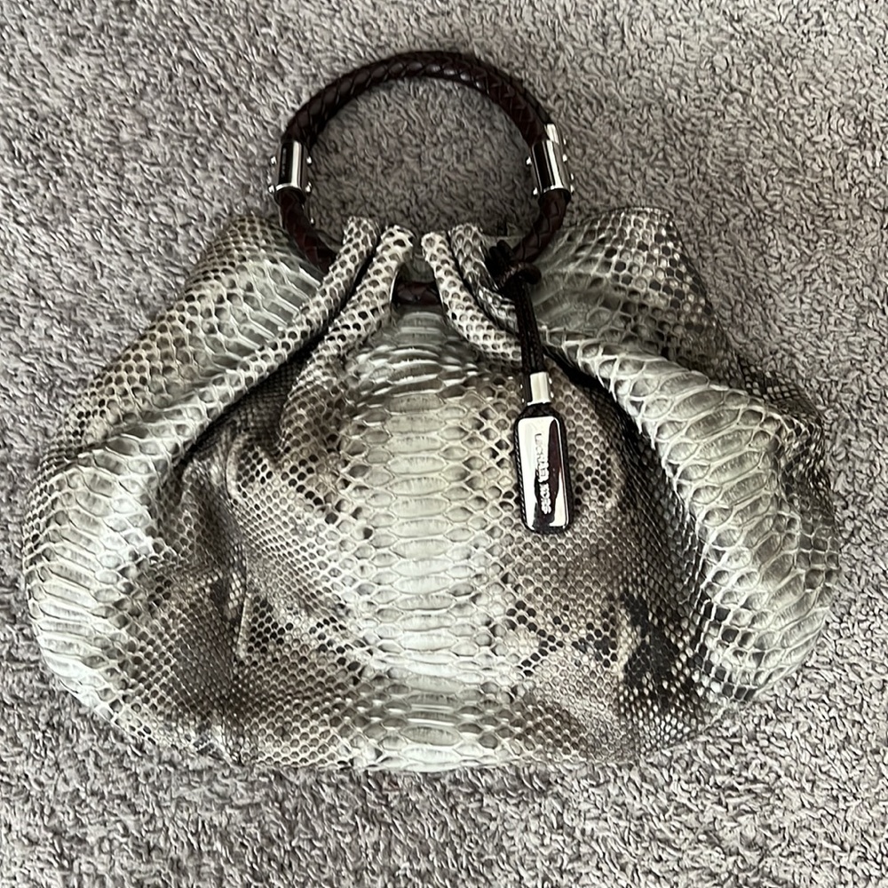 Michael Kors, genuine python, ring tote. - Picture 2 of 8